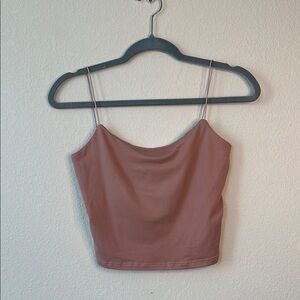 Pink Women's Cami Crop Top